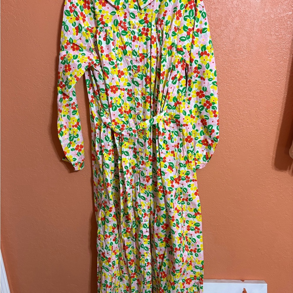 Floral Long Sleeve Maxi Dress
